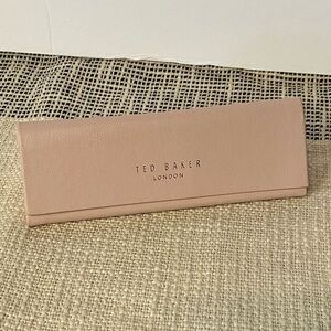 TED BAKER LONDON / Pink Triangle Eyeglass Case with Wipe Cloth